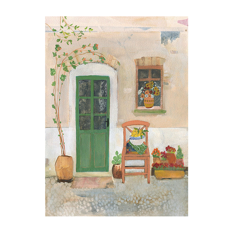 Sunlit Villa Courtyard