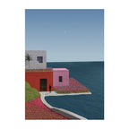 The Pink Villa at Dusk