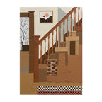 Architectural Staircase in Warm Earth