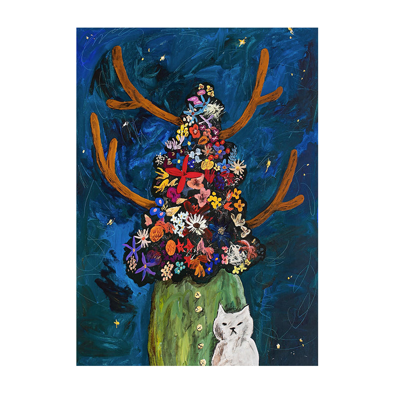 The Floral Guardian & The Cat