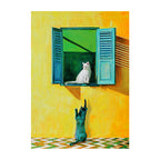 Curiosity at the Teal Shutters