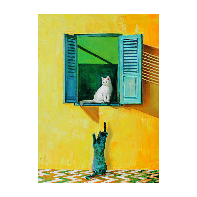 Curiosity at the Teal Shutters