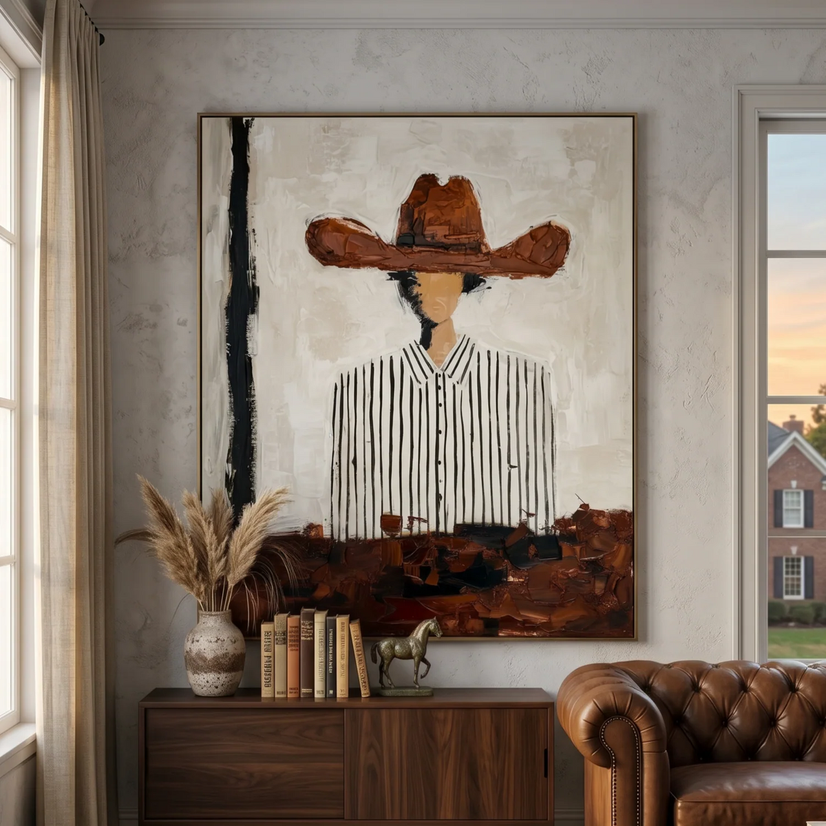 Vintage Americana Art | Echo of the Cowboy