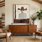 Vintage Americana Art | Echo of the Cowboy